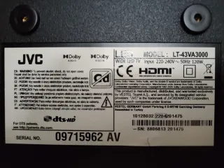 Smart TV LG 43 LT-43VA300 (para reparar).
