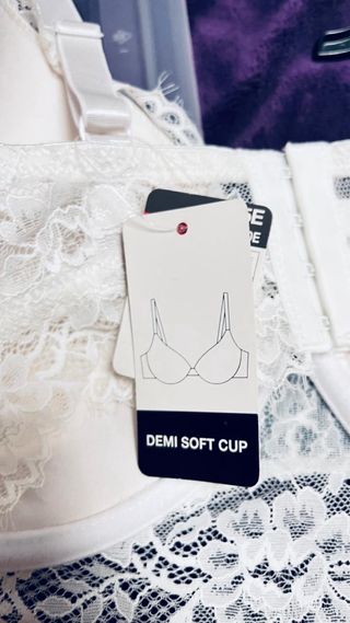 Sujetador Blanco Encaje Talla 85E