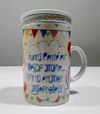 Taza para infusiones con tapa