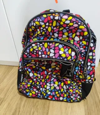 Mochila escolar multicolor