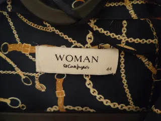 Camisa mujer cadenas azul y oro