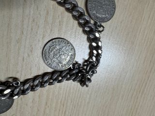Pulsera Plata Monedas 50 Céntimos