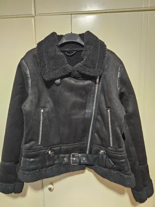 Cazadora Biker Negra Nueva