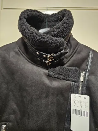 Cazadora Biker Negra Nueva