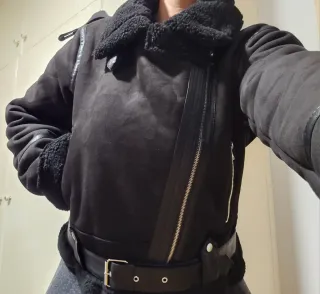 Cazadora Biker Negra Nueva