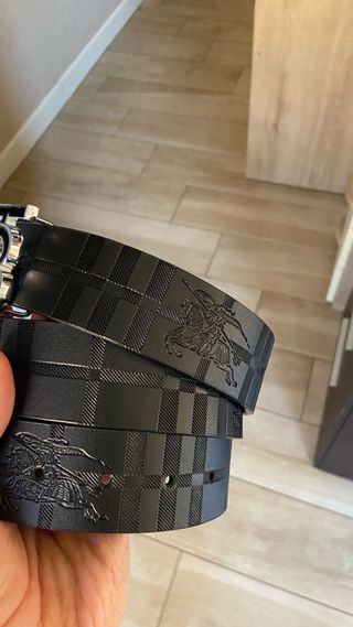 Cintura in pelle nera