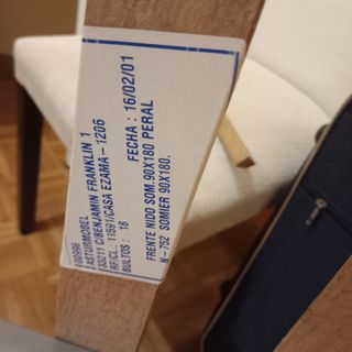 Somier patas plegables 90x180