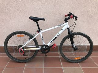 Bicicleta Btwin 300 Rueda 24 Blanca