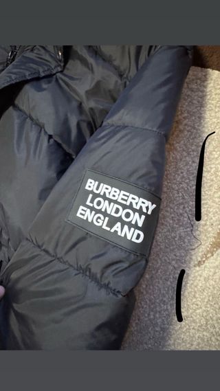 Giacca Piumino Burberry Nero