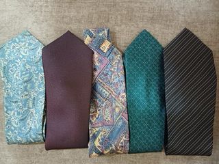 Lote 5 Corbatas Diseño Vintage