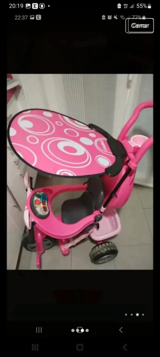 Triciclo Feber Baby Plus Music Rosa