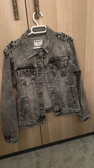 Chaqueta Vaquera Gris Talla S
