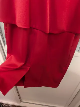 Vestido fiesta peplum asimétrico