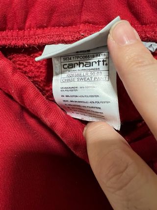 Pantalón Jogger Carhartt Rojo