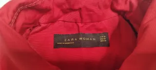 Gabardina Zara Mujer Talla M Roja