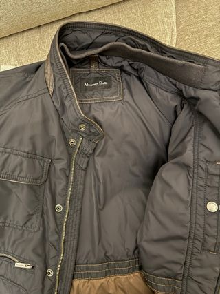 Chaqueta Massimo Dutti bolsillos azul