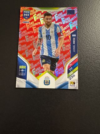 Cromo FIFA 365 Lionel Messi Fans Favourite