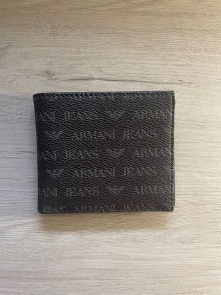 Cartera Armani Jeans Negra y Gris
