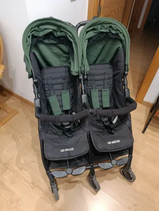 Carrito Gemelar Baby Monsters Verde