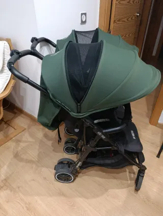 Carrito Gemelar Baby Monsters Verde