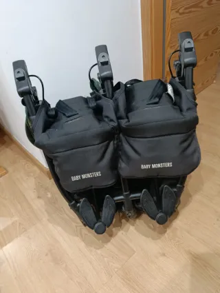 Carrito Gemelar Baby Monsters Verde