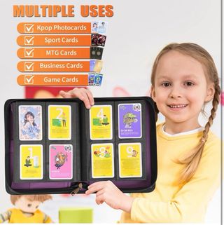 Carpeta para cartas coleccionables con cremallera