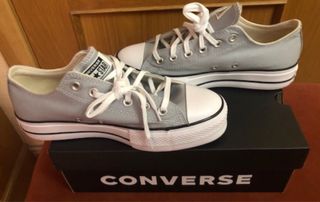 Zapatillas Converse All Star Plataforma Grises