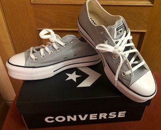 Zapatillas Converse All Star Plataforma Grises