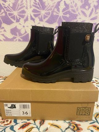 Botas de agua Gioseppo Negras Talla 36.
