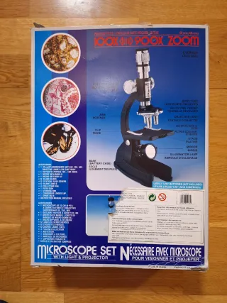 Juego Microscopio 48 Piezas Zoom 100x-900x Luz