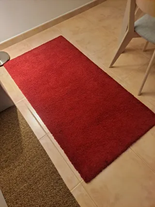 Alfombra Adum Roka Ikea 133x195 Roja