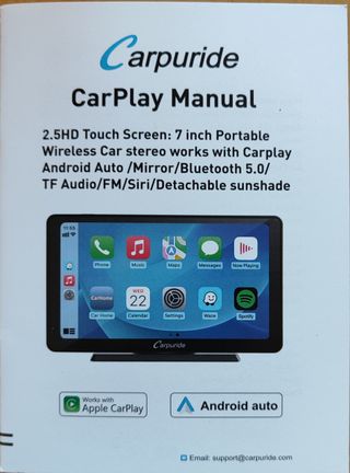 Schermo 7” CarPlay e Android Auto Wireless  -Nuovo
