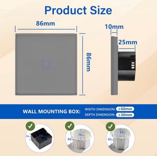 NUEVO! Interruptor táctil de pared nuevo a estrena