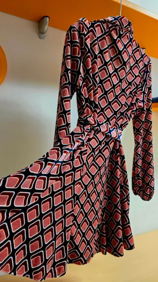 Vestito donna fantasia geometrica T.42