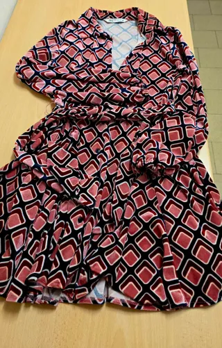 Vestito donna fantasia geometrica T.42