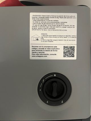 Estufa de gas Llama Azul Orbegozo 90