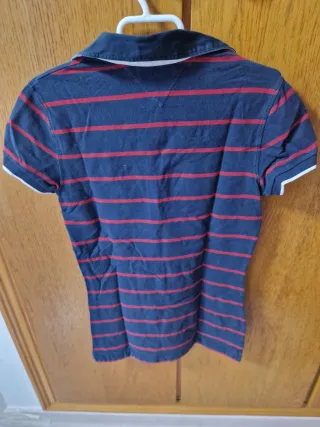 Polo Tommy Hilfiger Rayas Azul/Rojo Talla S