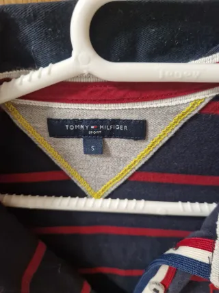 Polo Tommy Hilfiger Rayas Azul/Rojo Talla S