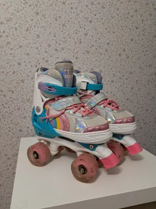 Patines 4 Ruedas Niños Talla Ajustable