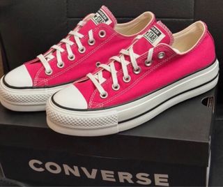 Zapatillas Converse Plataforma Rosa 38