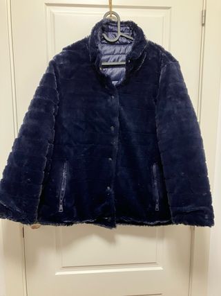 Abrigo plumífero reversible Kiabi azul Talla XL