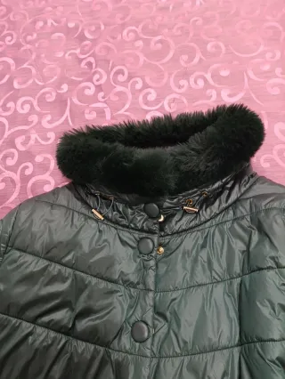 Giubbotto donna con collo pelliccia ecologica