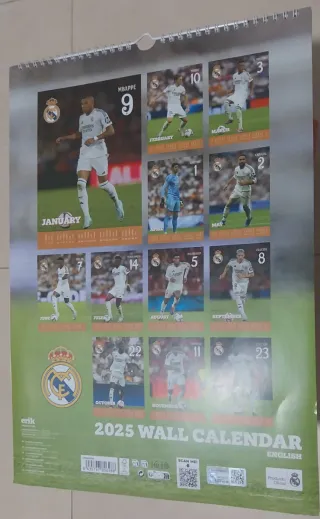 Calendario 2025 Real Madrid Oficial