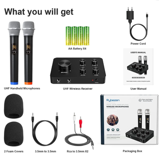 Micrófono Karaoke Bluetooth Negro/Plata