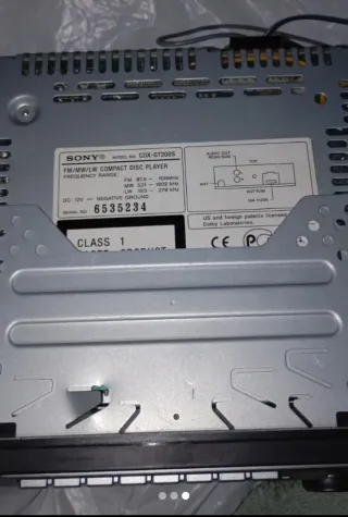 Radio CD MP3 Sony Drive-S Coche