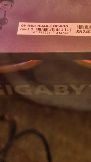 Tarjeta Gráfica Gigabyte RTX 4060 Eagle OC