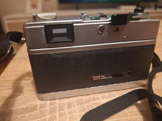 Fotocamera Canon Argento e Nero