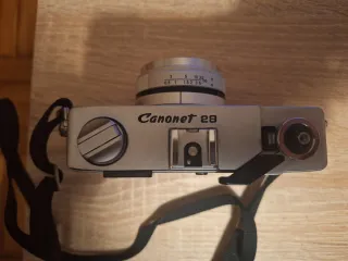 Fotocamera Canon Argento e Nero