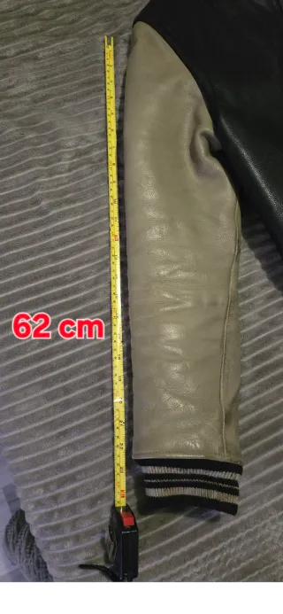 Chaqueta Chevignon Piel Negra y Beige