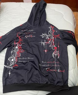 Camiseta Negra con Diseño de Guitarra